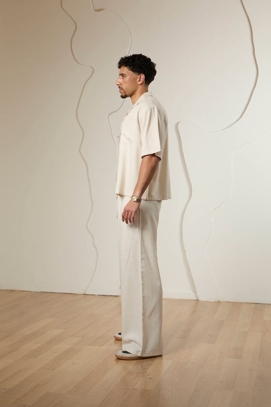 Malibu Linen Wide-Leg Trousers