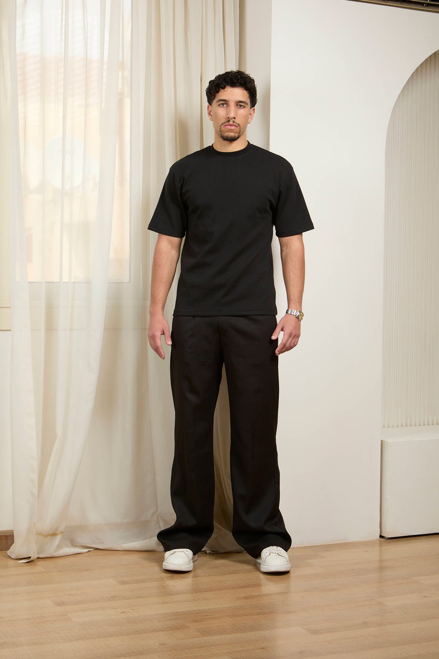 Black Interlock Heavyweight T-Shirt 000