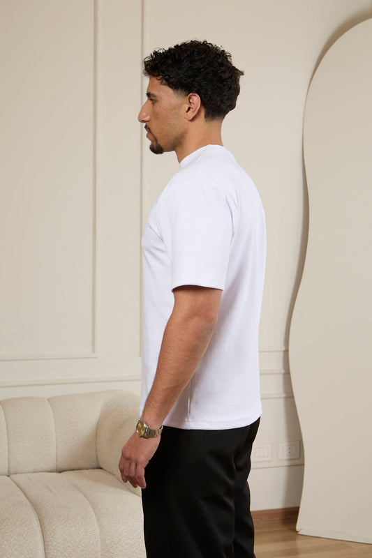 White Interlock Heavyweight T-Shirt